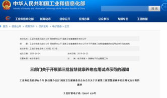 智慧健康養(yǎng)老信息系統(tǒng)集成服務(wù)迎來新機遇 第三批示范申報正式啟動
