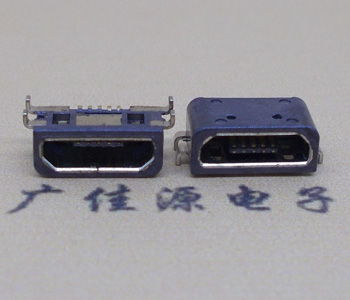 邁克USB防水座子 Micro B型口防水母座 四個固定腳插板高清圖片展示